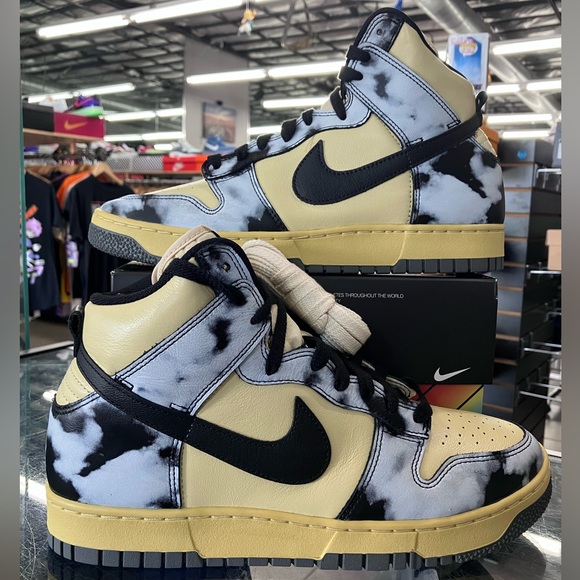 Nike Dunk High 1985 Black Acid Wash Size 10.5